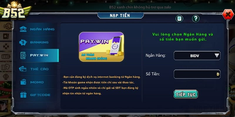 Rút tiền qua đại lý