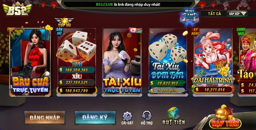 Điểm đặc biệt của sân chơi B52 Club